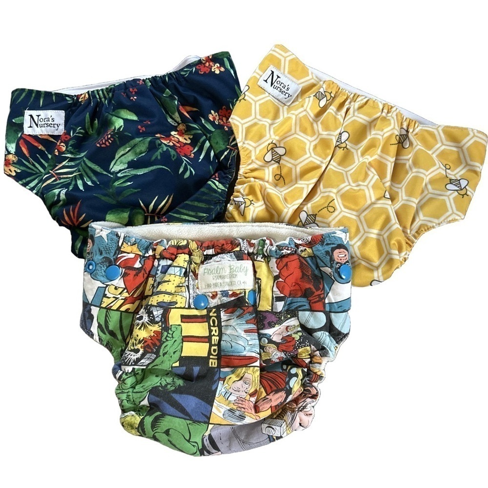6 Reusable Cloth Diapers Infant Baby/Infant Diapers Boys Unisex — image 4 of 5